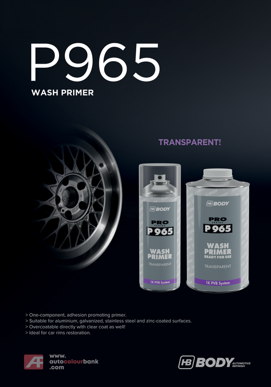 HB Body P965 WASH PRIMER TRANSPARENT 1Lt/Can