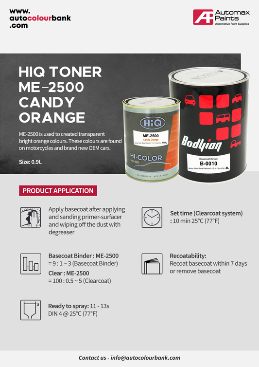 ME-2500 Candy Orange 0.90 Lt/Can