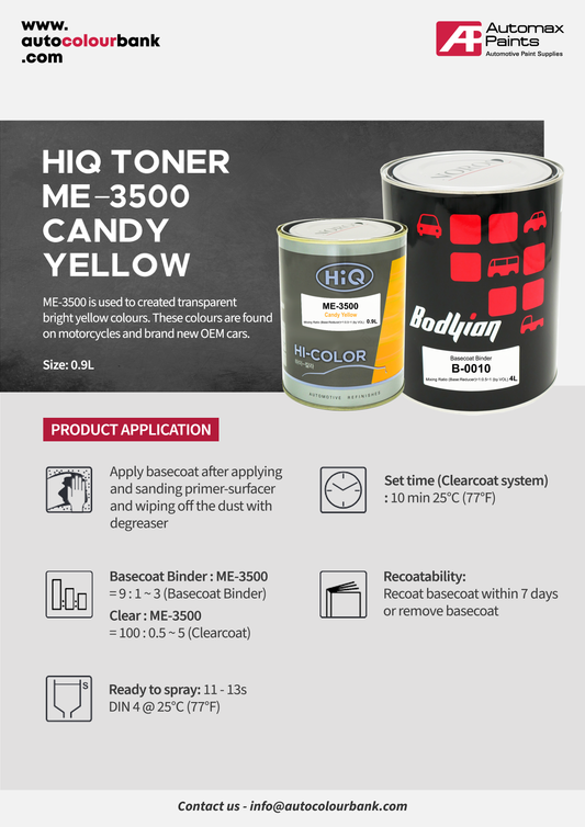 ME-3500 Candy Yellow 0.90 Lt/Can