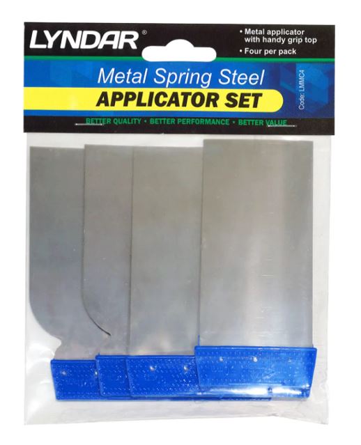 LYNDAR SPRING STEEL APPLICATOR SET - 4PCS (BLUE TOPS