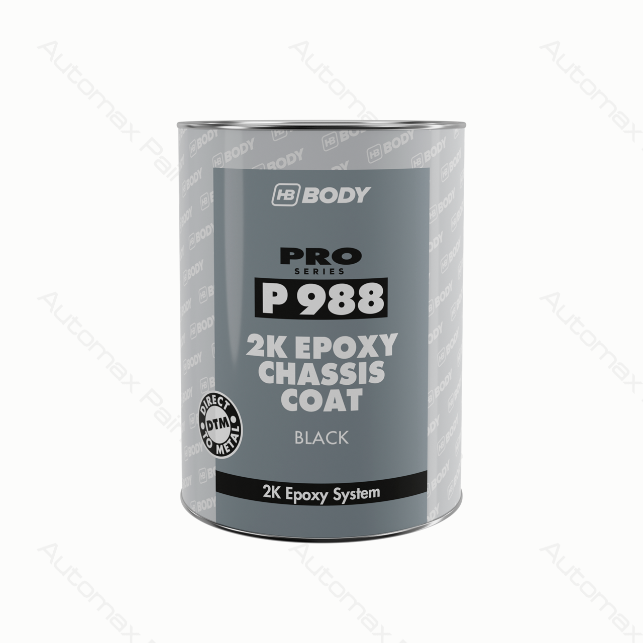 P988 2K EPOXY CHASSIS COAT BLACK 4L