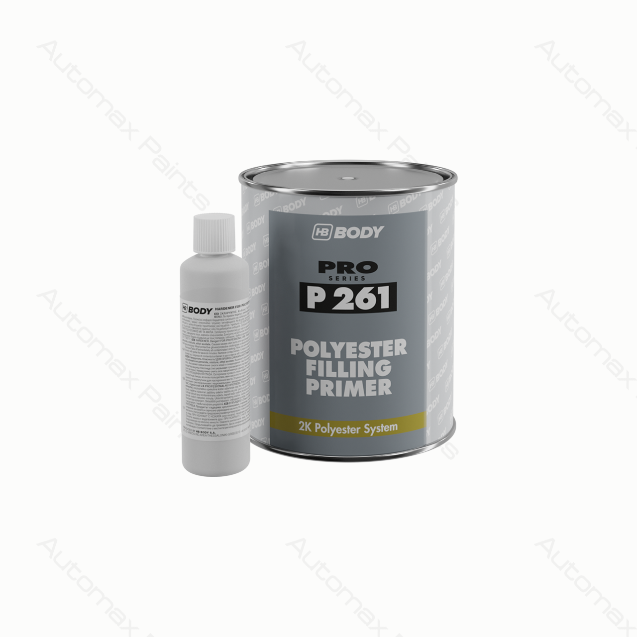 P261 Polyester Filling Primer GREY 1Lt/Can + Hardener