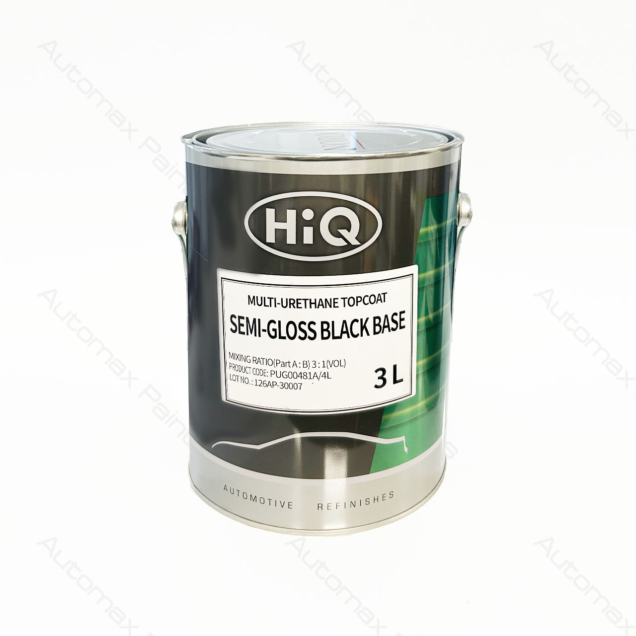 HiQ Multi-Urethane Topcoat Semi-gloss Black DTM 3L