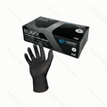 240mm 5.5g Nitrile Glove Black Powder Free 100 Gloves Medium