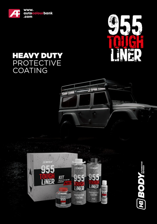 955 TOUGH LINER BLACK 4 KITS BOX - 3.2L