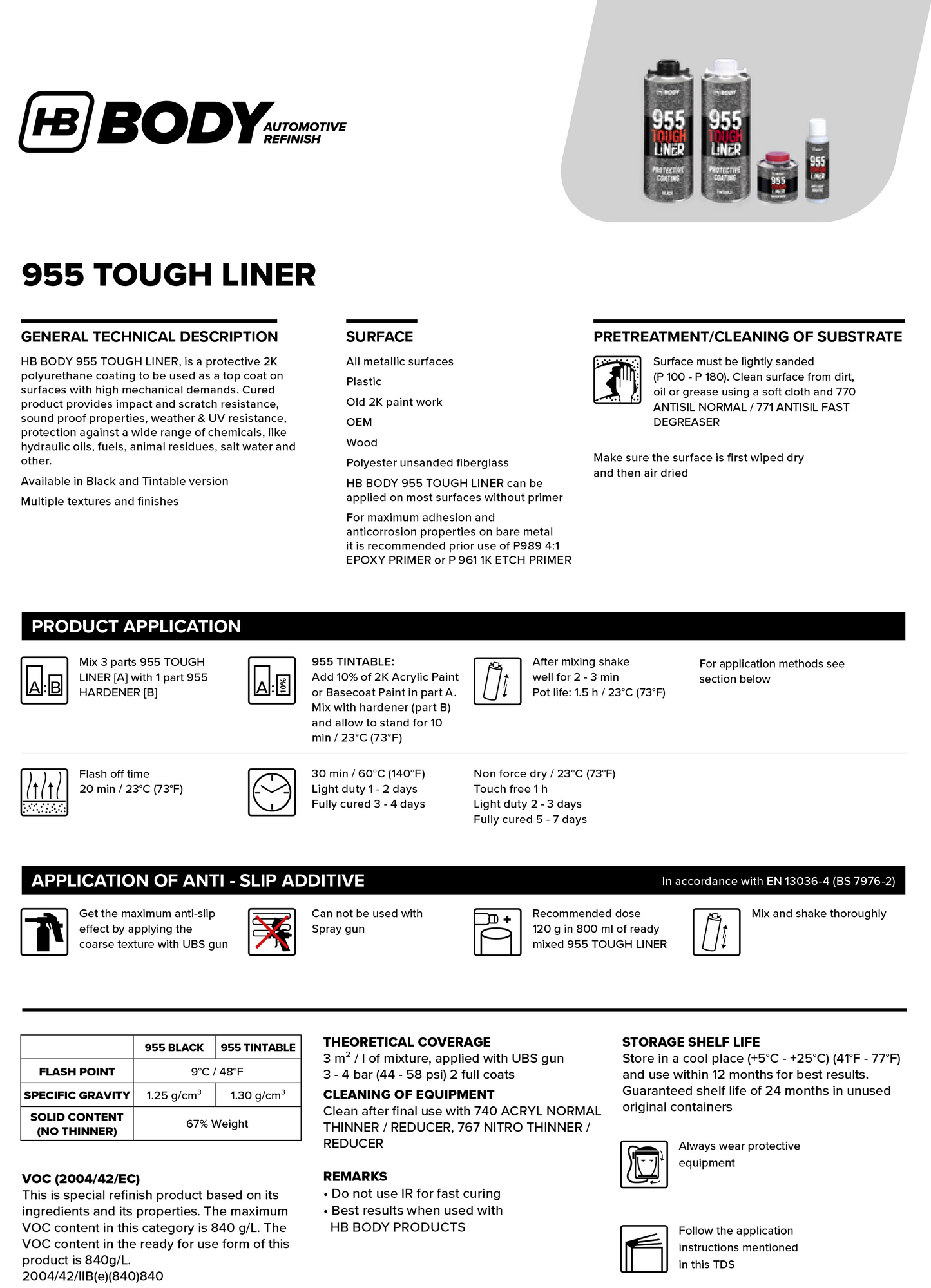 955 Tough Liner Hardener 200ml