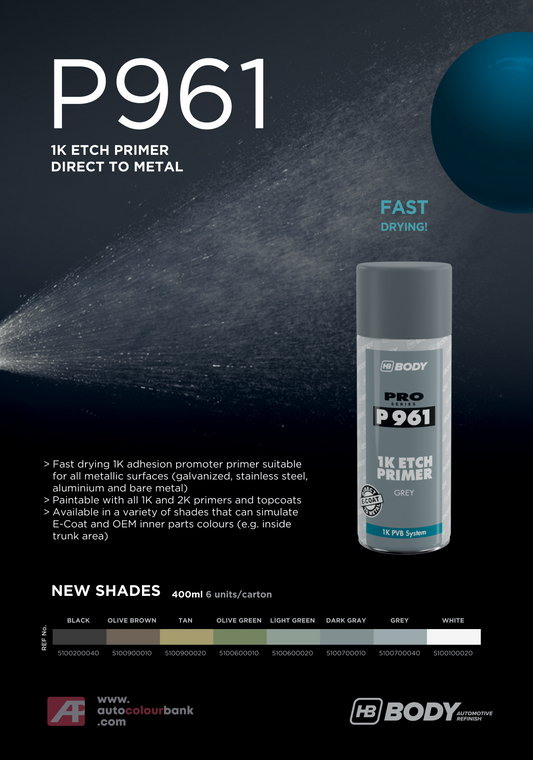 SPRAY P961 ETCH PRIMER BLACK