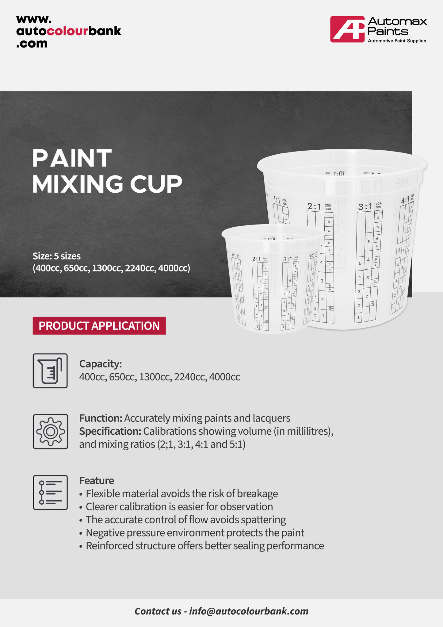 Paint Mixing Cup 1300cc