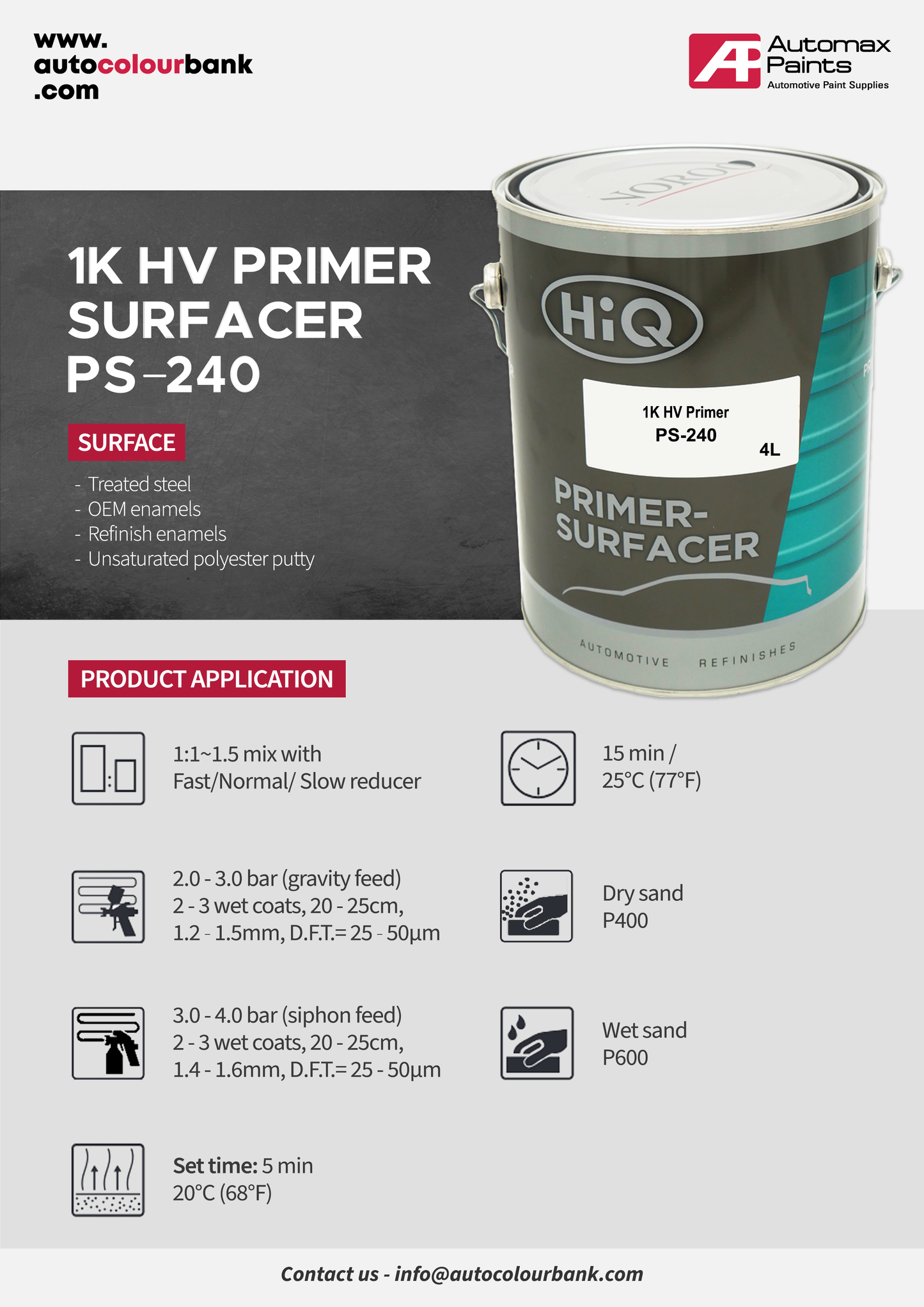 PS-240 1K HV Primer 4Lt/Can