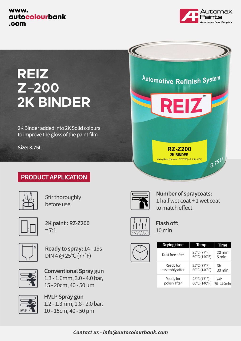 Z200 2K BINDER 3.75Lt/Can