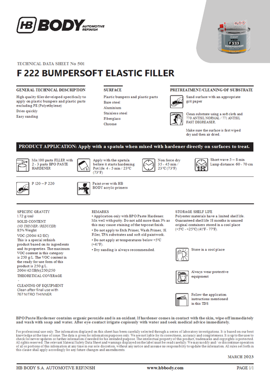 F222 BUMPERSOFT BLACK 1KG