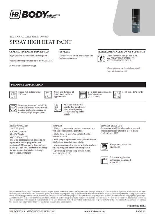 SPRAY HIGH HEAT SUPER 419 BROWN