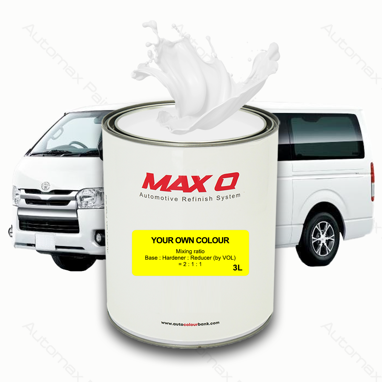Mixed 2K Colour 3L - 2:1 Automotive Topcoat