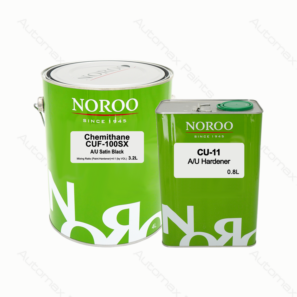 Noroo Chemithane 2K Urethane Topcoat Satin Black Kit 4L