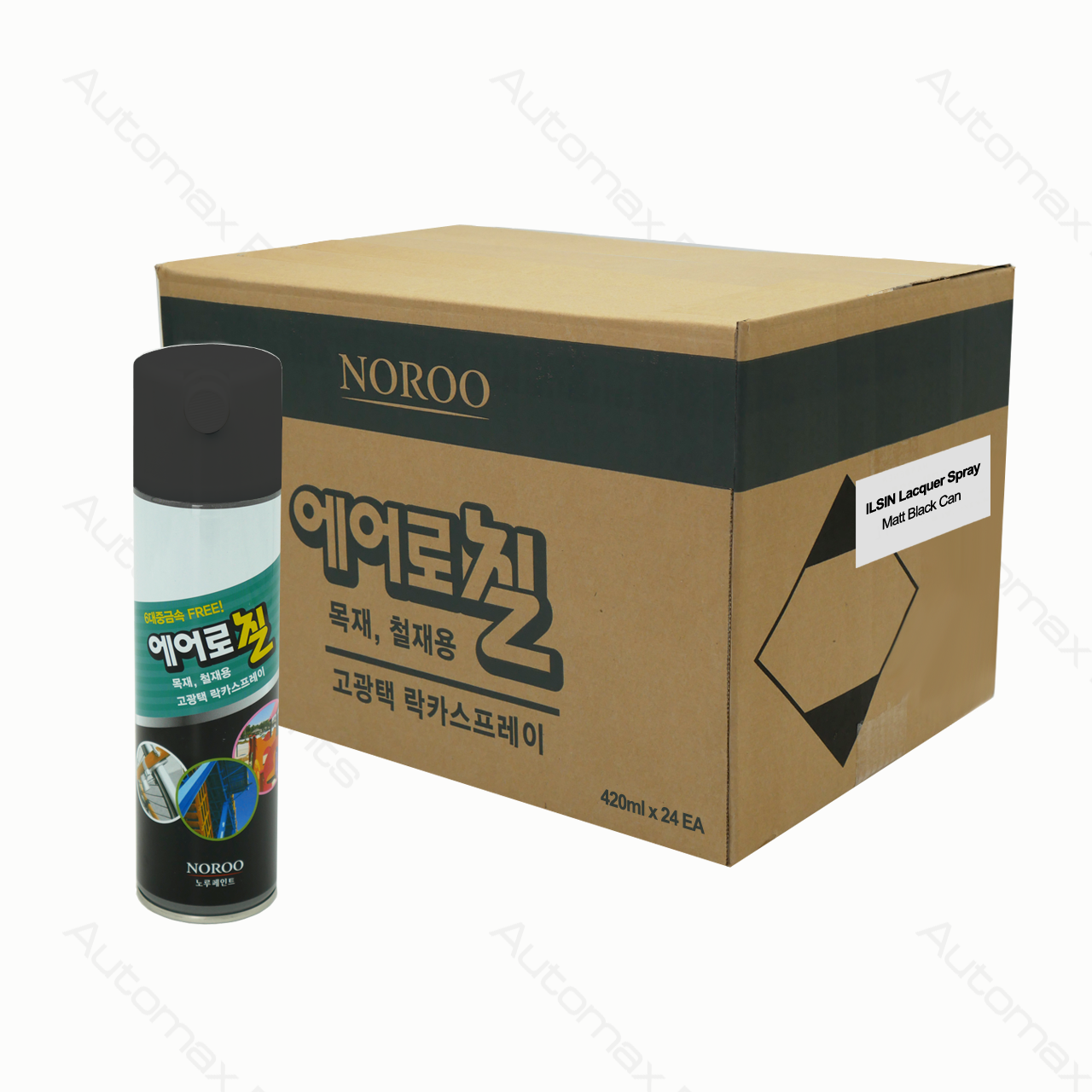 Spray ILSIN Airo-Chill Lacquer Matt Black 420ml*24EA