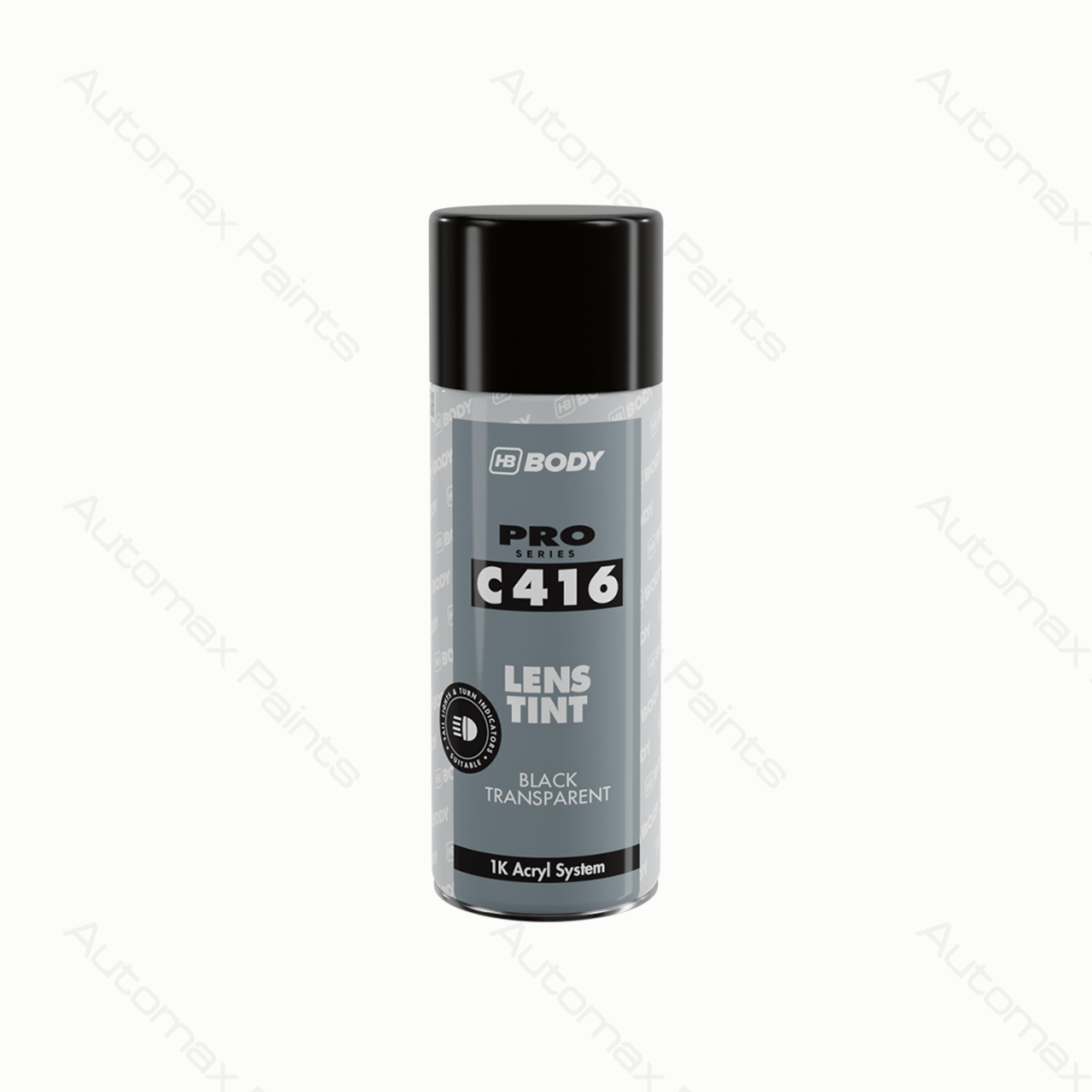 SPRAY BODY C416 LENS TINT BLACK TRANSPARENT 400ml/Can