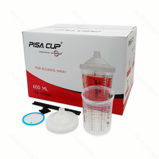 PISA CUPS 600ml 50 SETS - 50cups +50lids&filters +50plugs +50caps +5 free mixing sticks