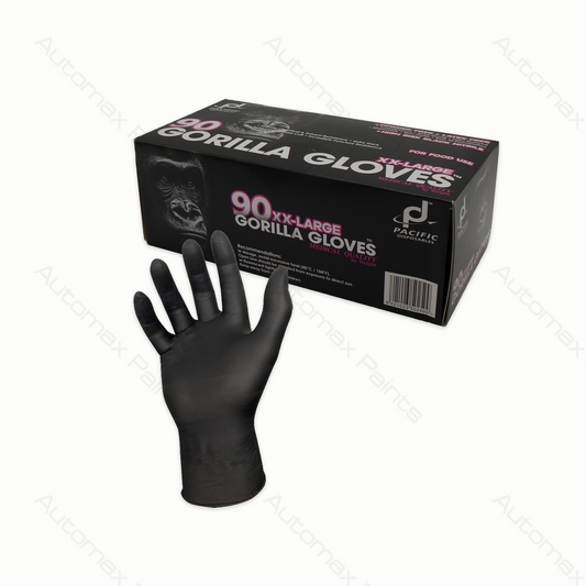 Gorilla Nitrile Glove Black Powder Free 100 Gloves XX Large