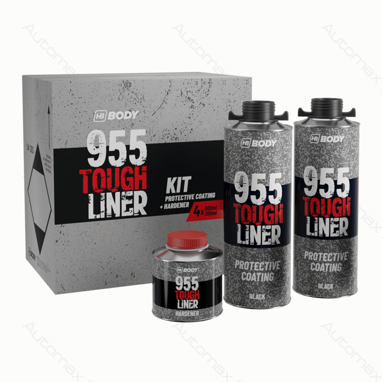 955 TOUGH LINER BLACK 4 KITS BOX - 3.2L