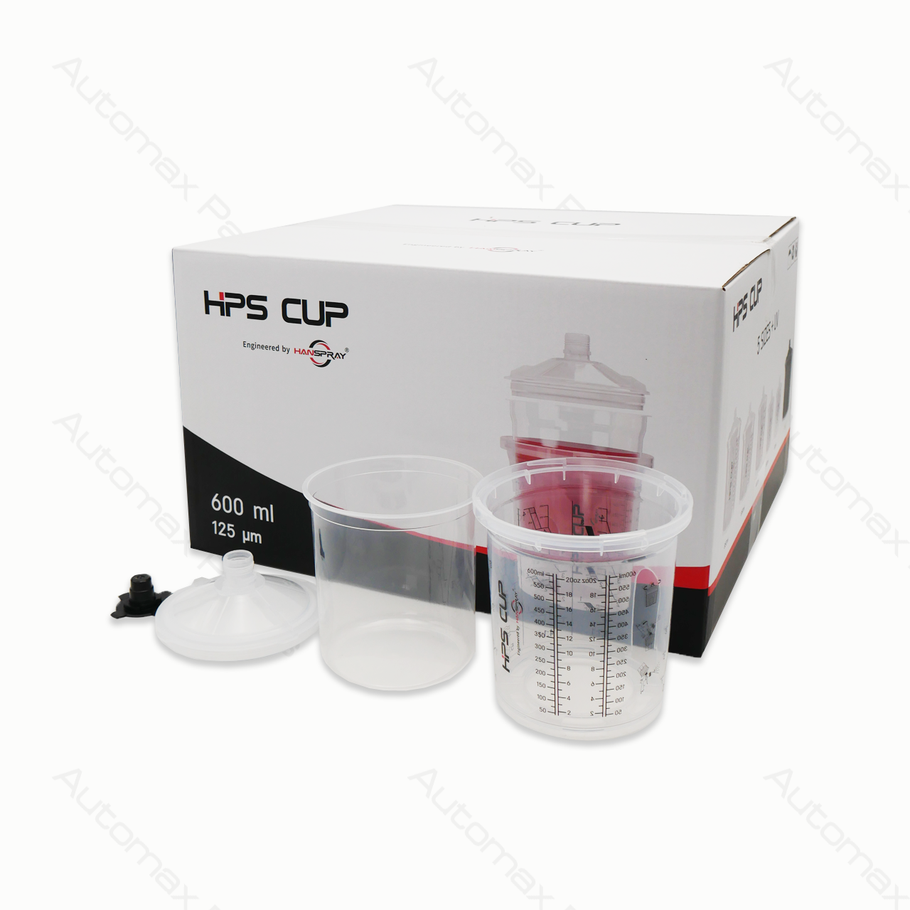 HPS CUP (125um) 650cc. Inner Cup 50pcs liner+50pcs lid+20pcs Stopper + hard cup