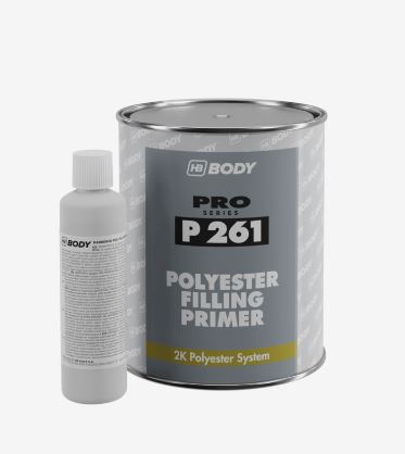 P261 Polyester Filling Primer GREY 1Lt/Can + Hardener